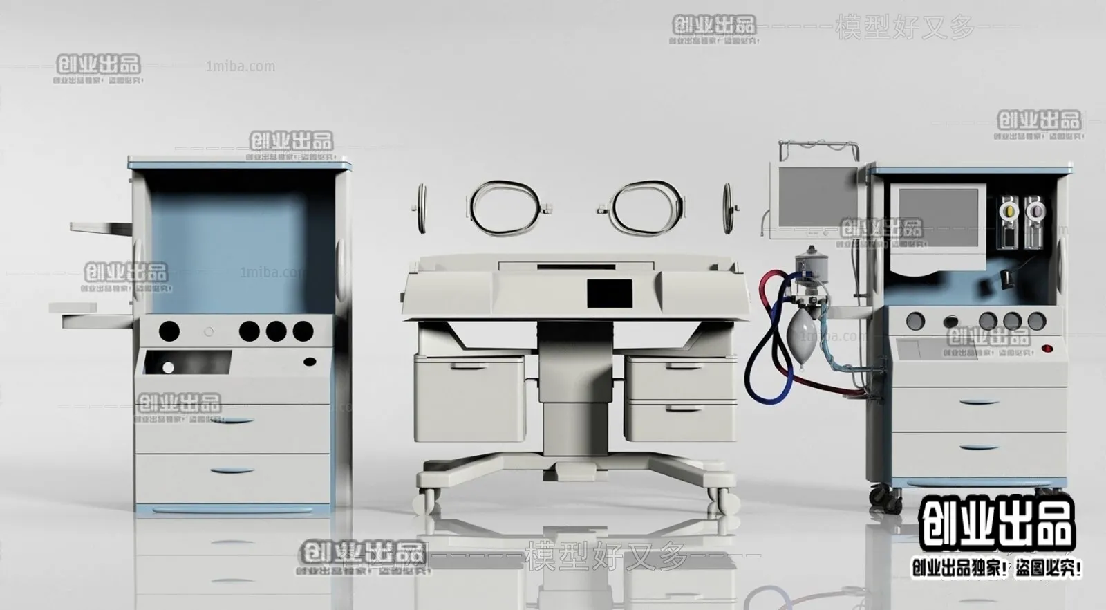 Hospital 3D Interior Scene - 3D Models - 051