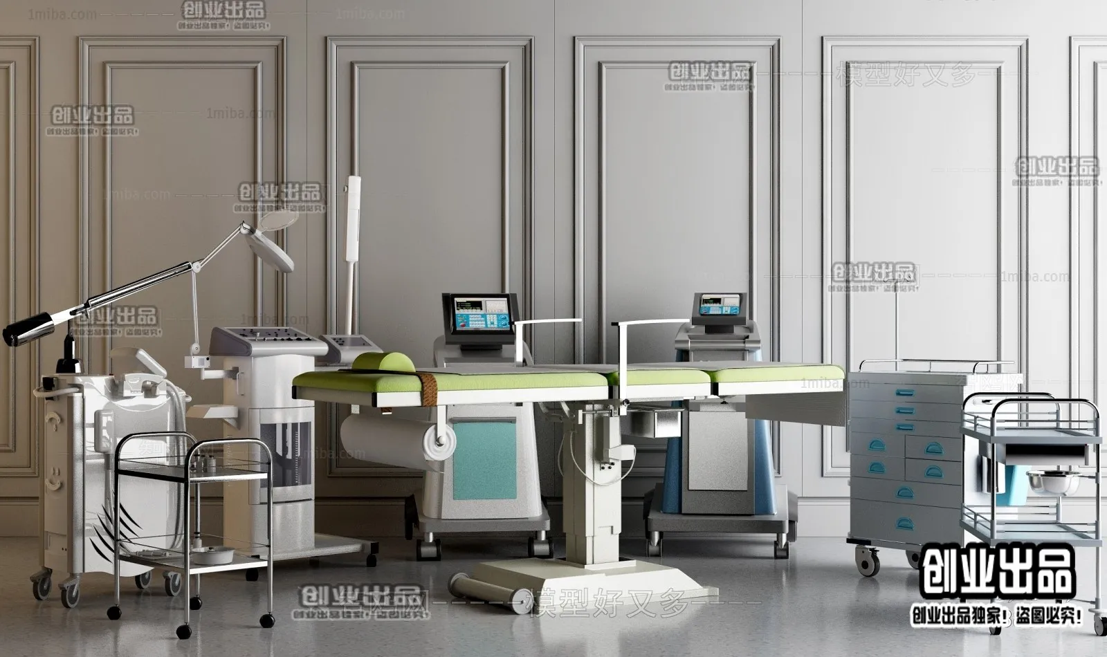 Hospital 3D Interior Scene - 3D Models - 053