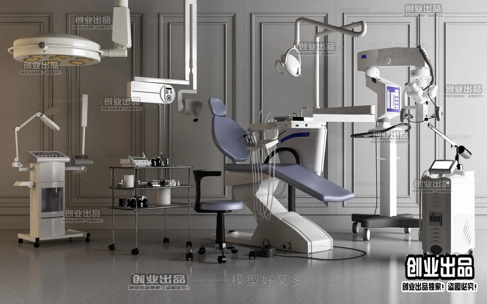 Hospital 3D Interior Scene - 3D Models - 058