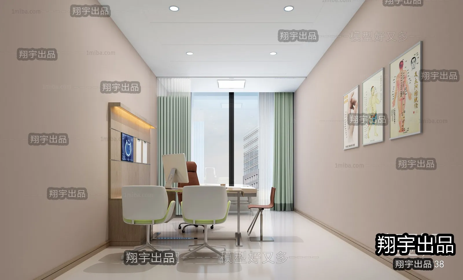 Hospital 3D Interior Scene - 3D Models - 059