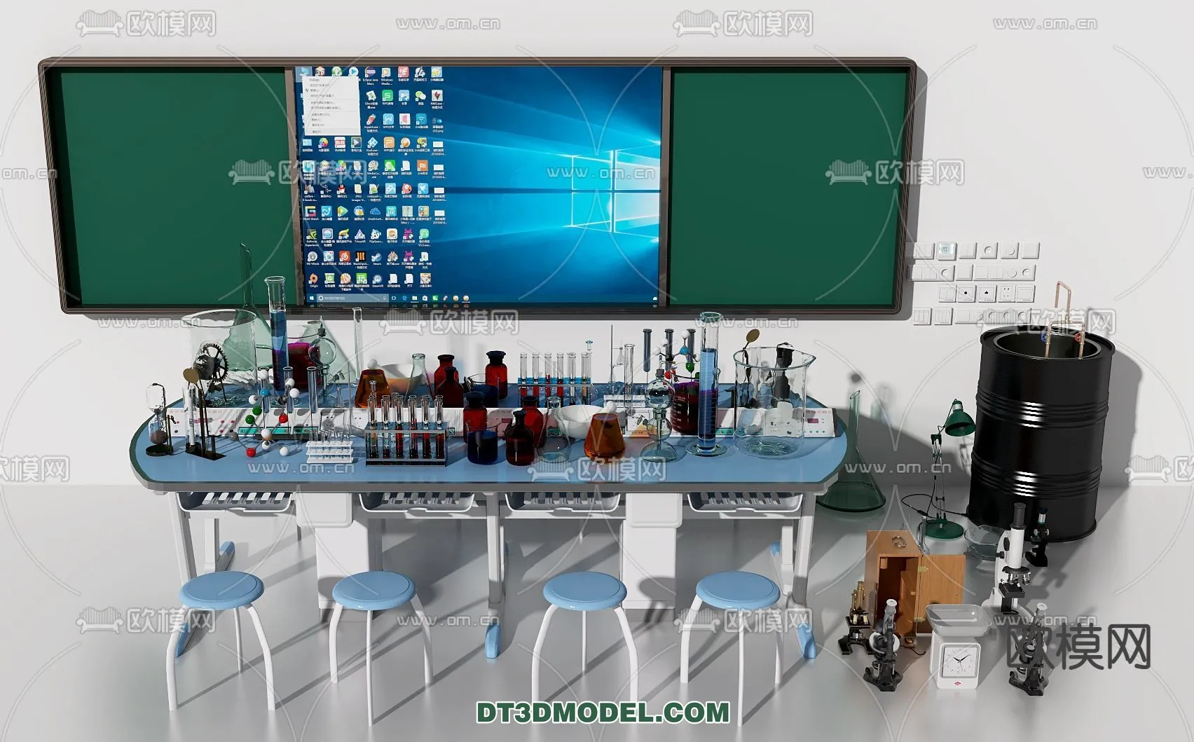 HOSPITAL CLINIC - 3D Model For Interior Design - 11326