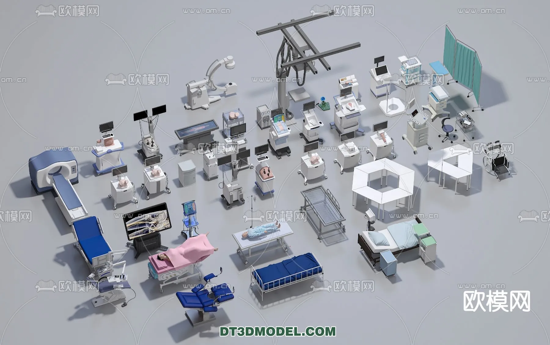 HOSPITAL CLINIC - 3D Model For Interior Design - 11331