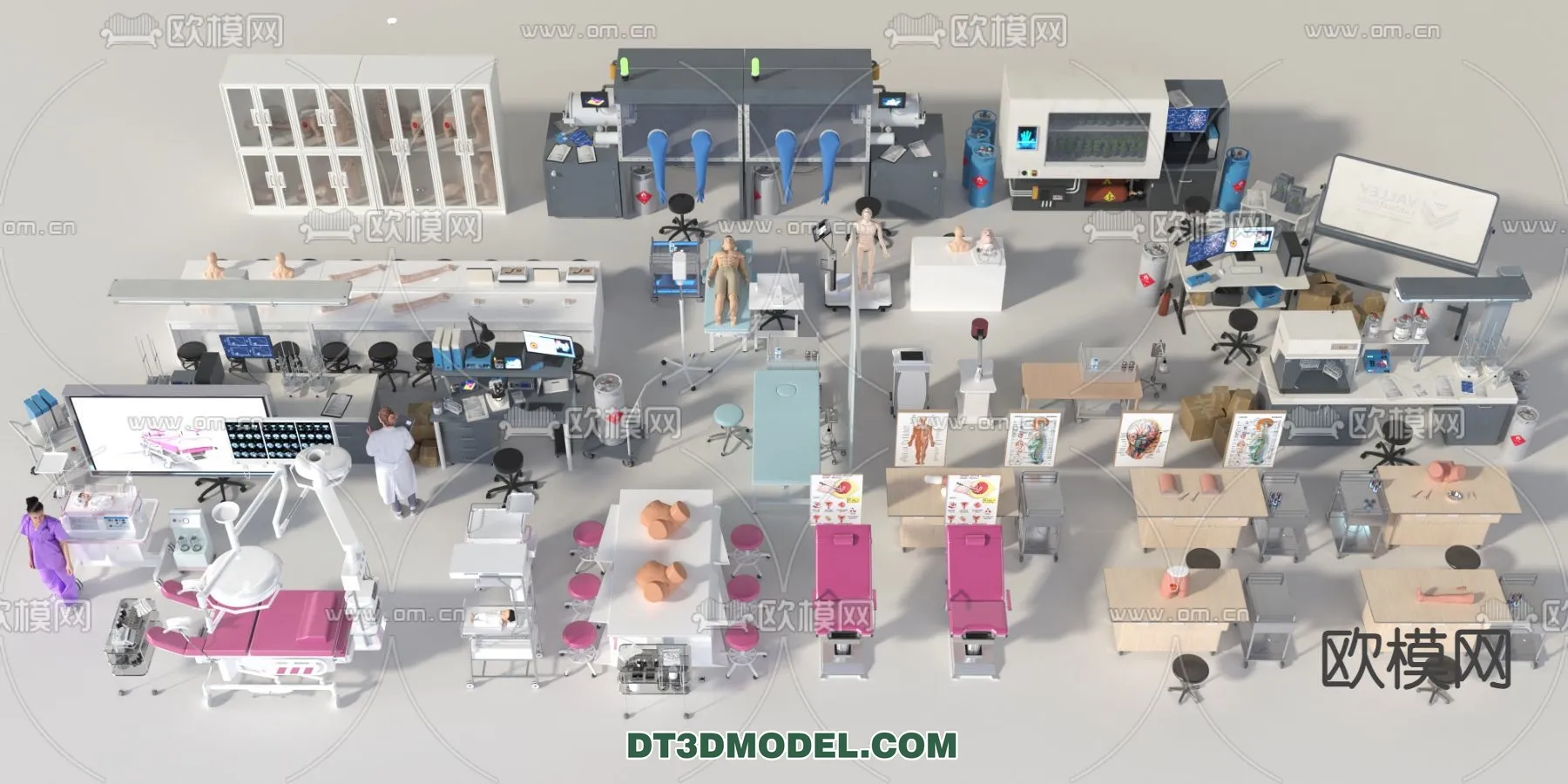 HOSPITAL CLINIC - 3D Model For Interior Design - 11352