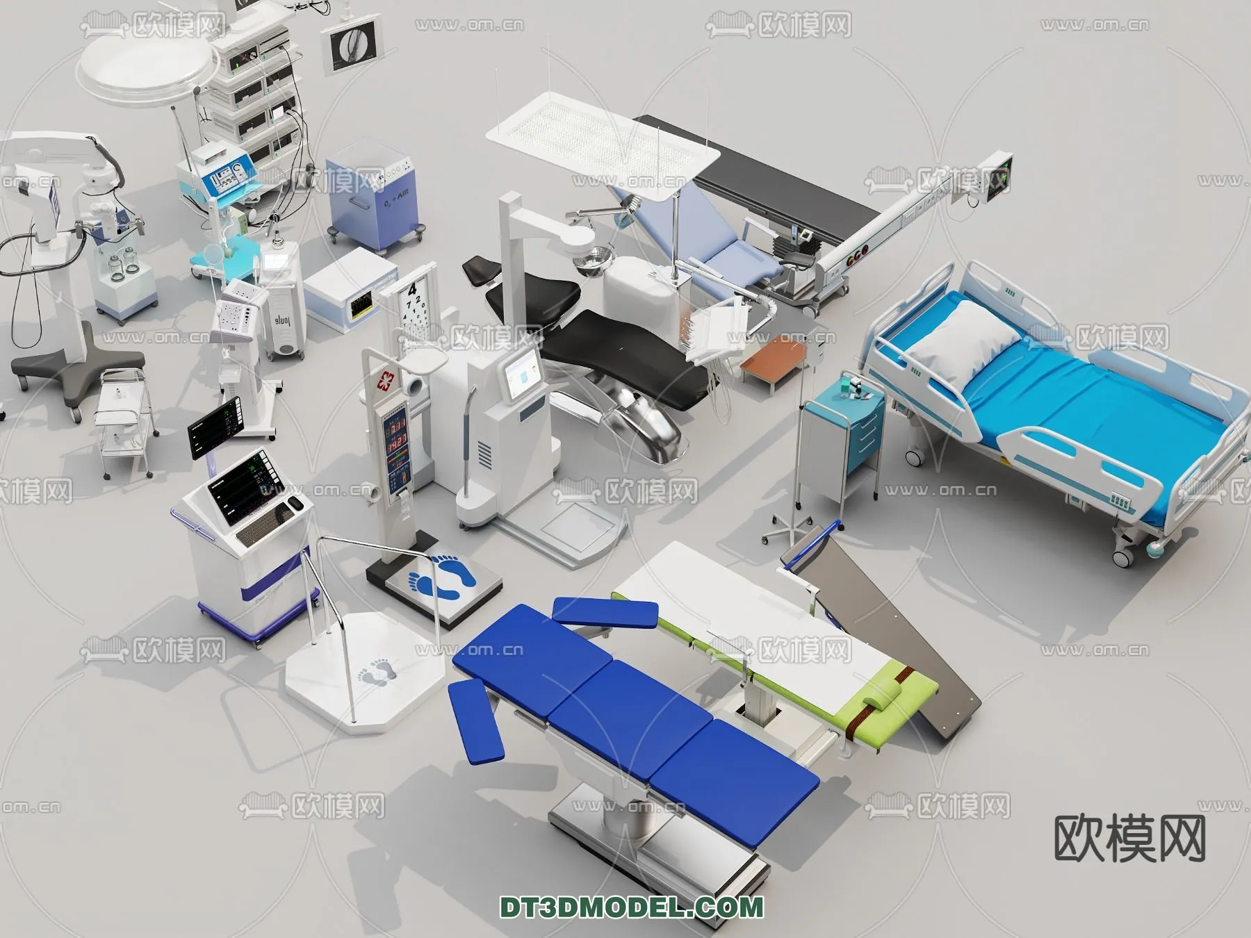HOSPITAL CLINIC - 3D Model For Interior Design - 11355