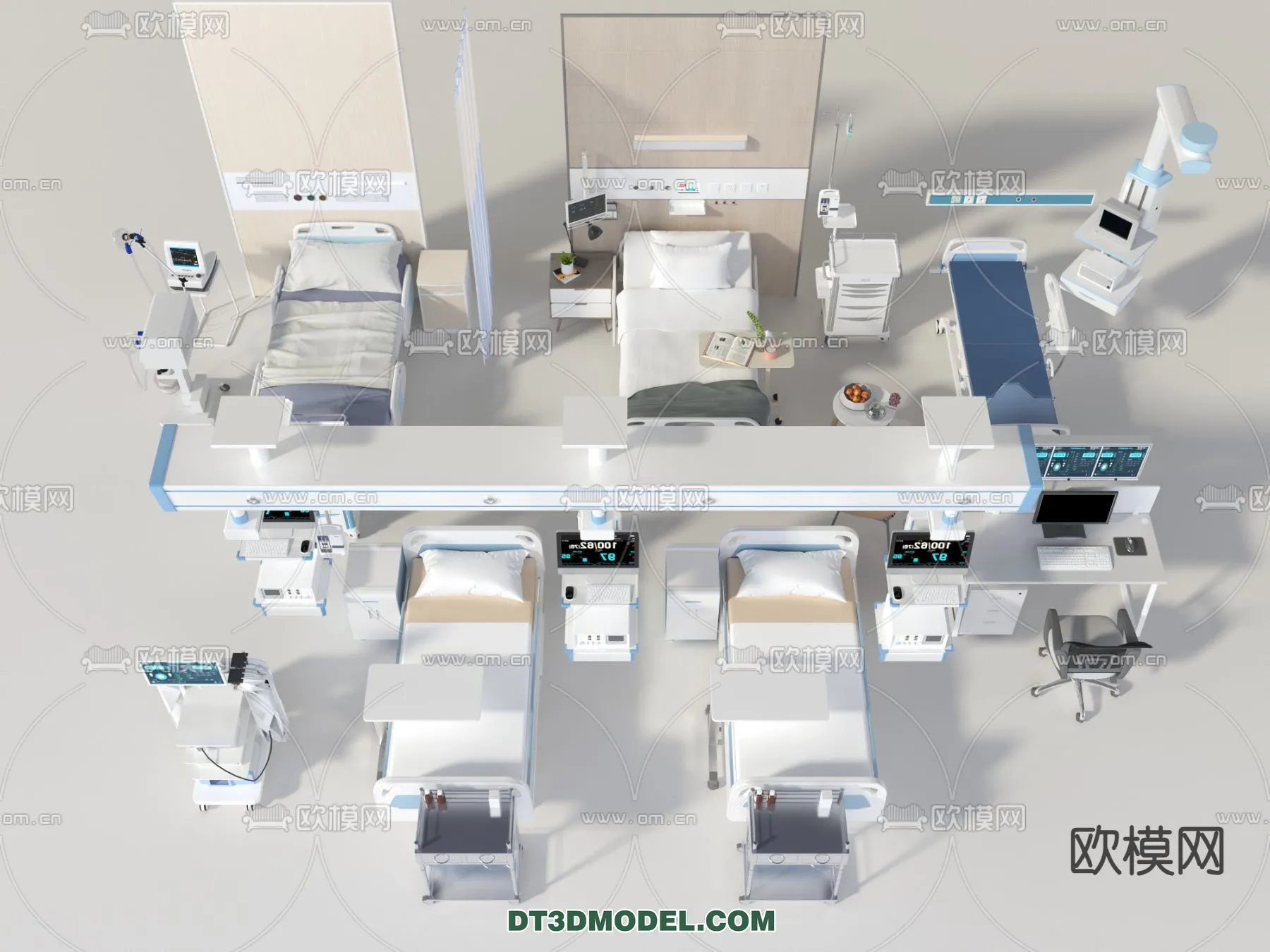 HOSPITAL CLINIC - 3D Model For Interior Design - 11362