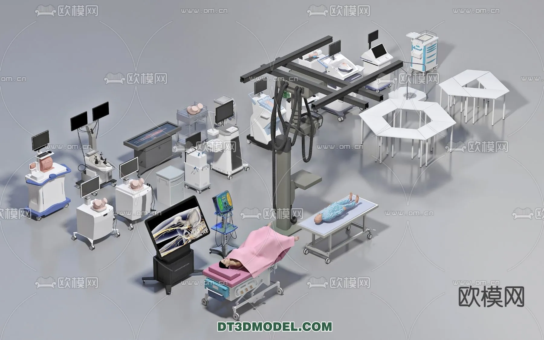 HOSPITAL CLINIC - 3D Model For Interior Design - 11365