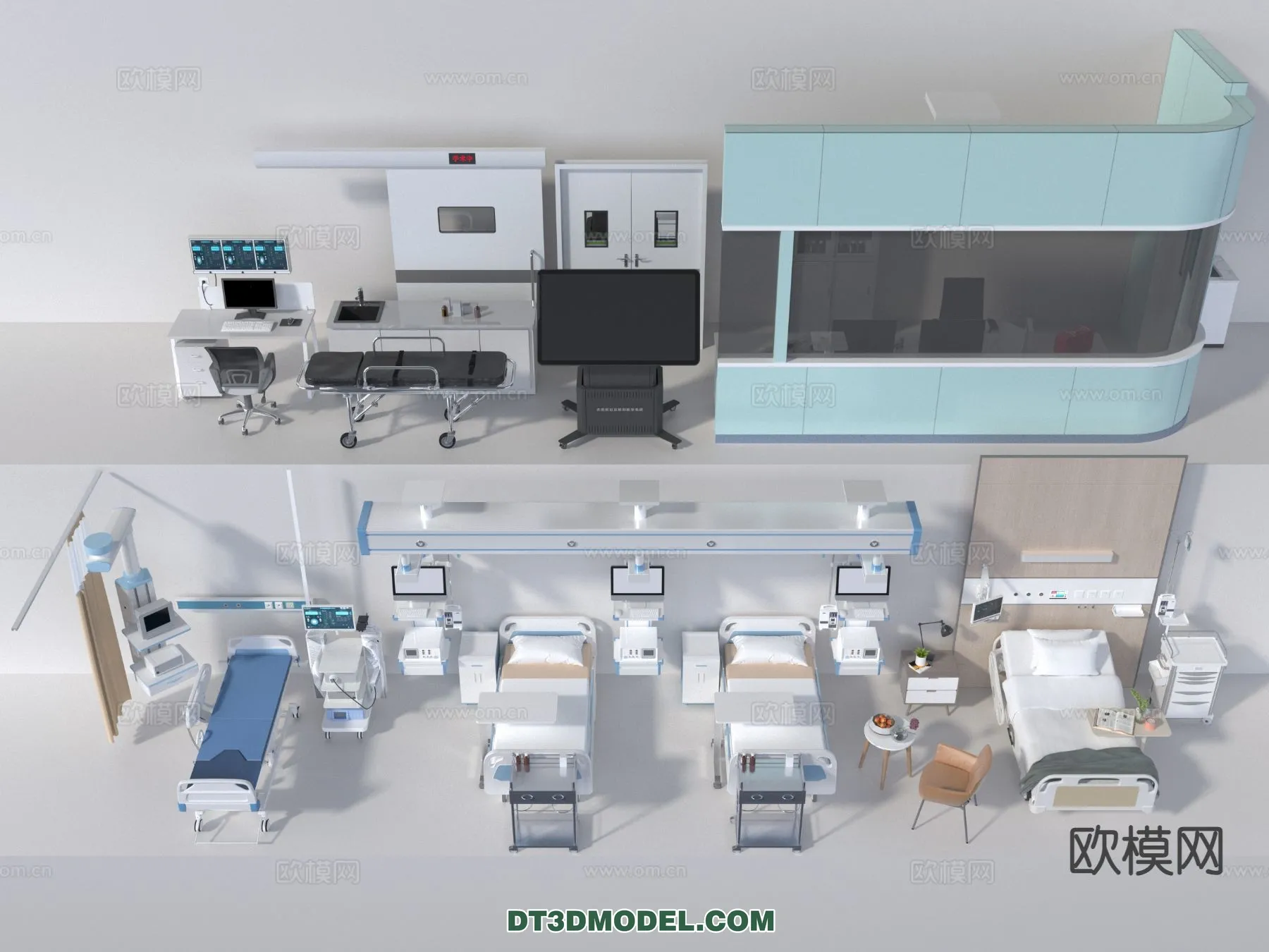 HOSPITAL CLINIC - 3D Model For Interior Design - 11378
