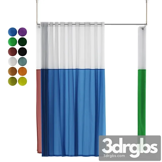 Hospital Curtains Hospital Equipment 17 3D Model Free