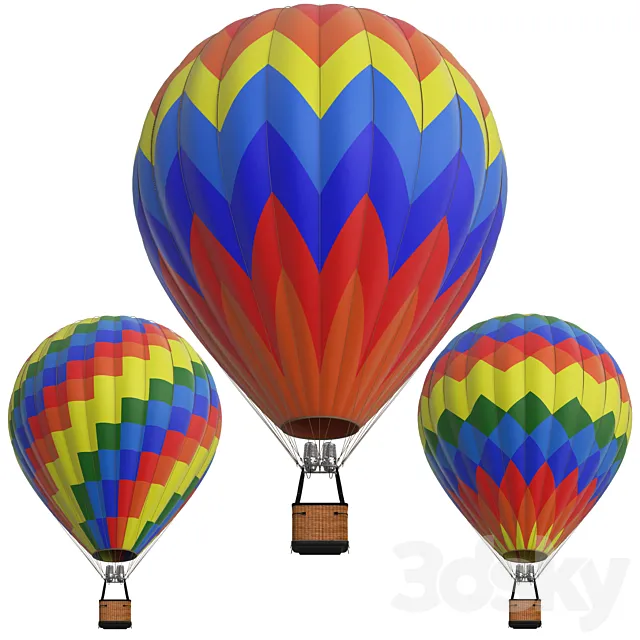 Hot air balloons 3DModel