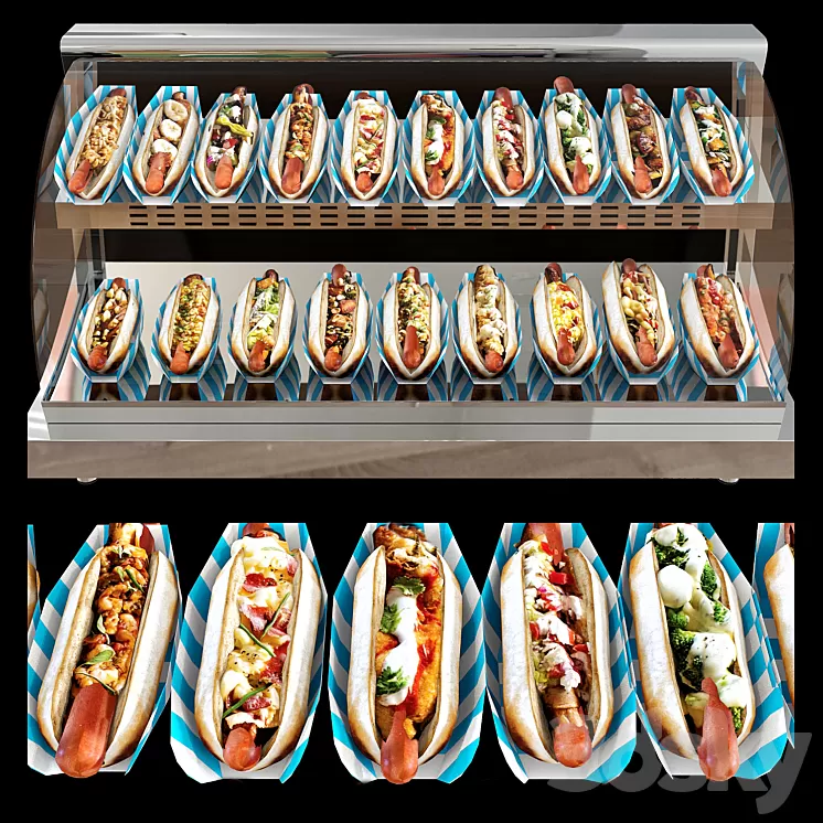 Hot dog bar 3D Model