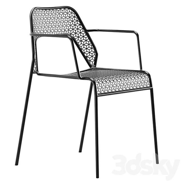 Hot Mesh Armchair by blu dot 3D Model
