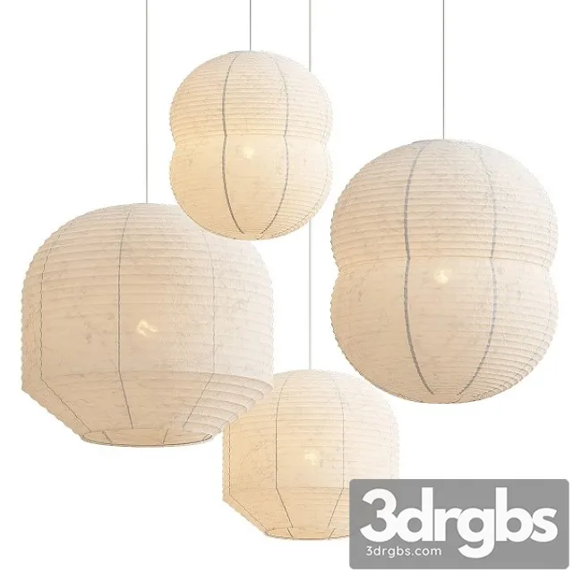 Hotaru Pendant Lanterns 3D Model Free