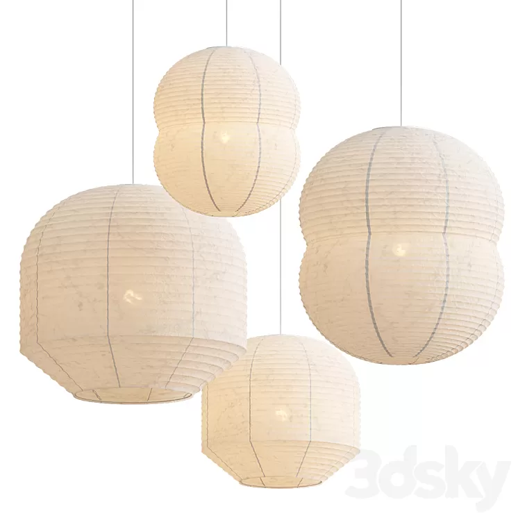 Hotaru Pendant Lanterns 3D Model
