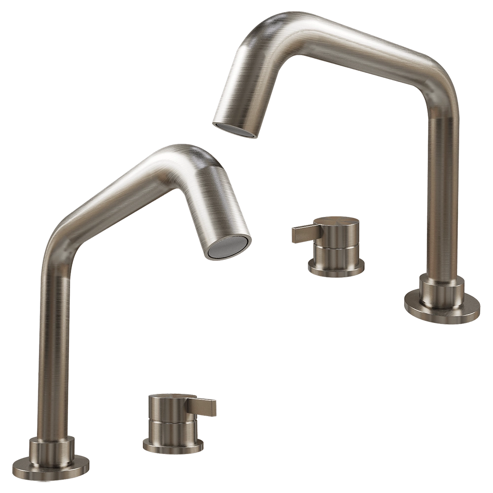 Hotbath srl - Deck-mounted washbasin mixer AF023 3D Model