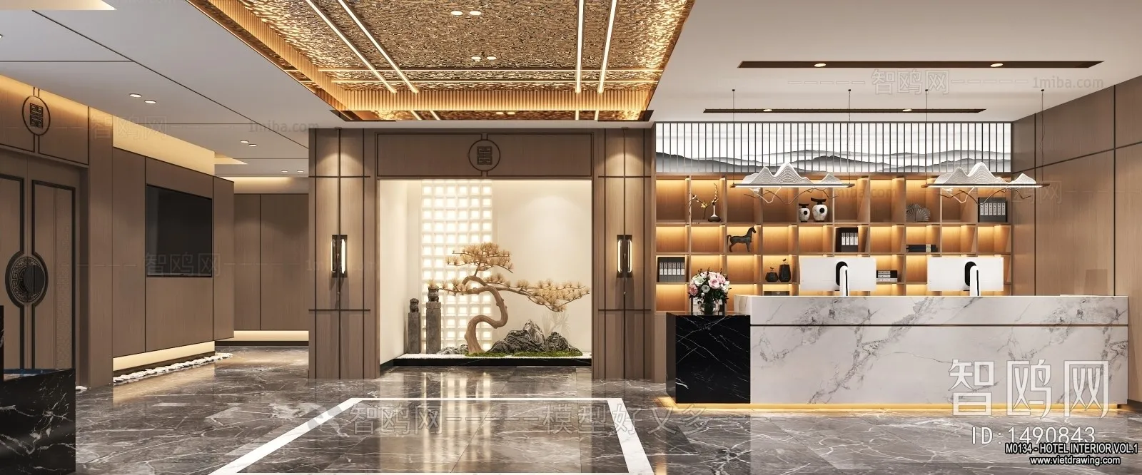 Hotel - Bedroom - 3D Interior Scene - 3D Models - 050