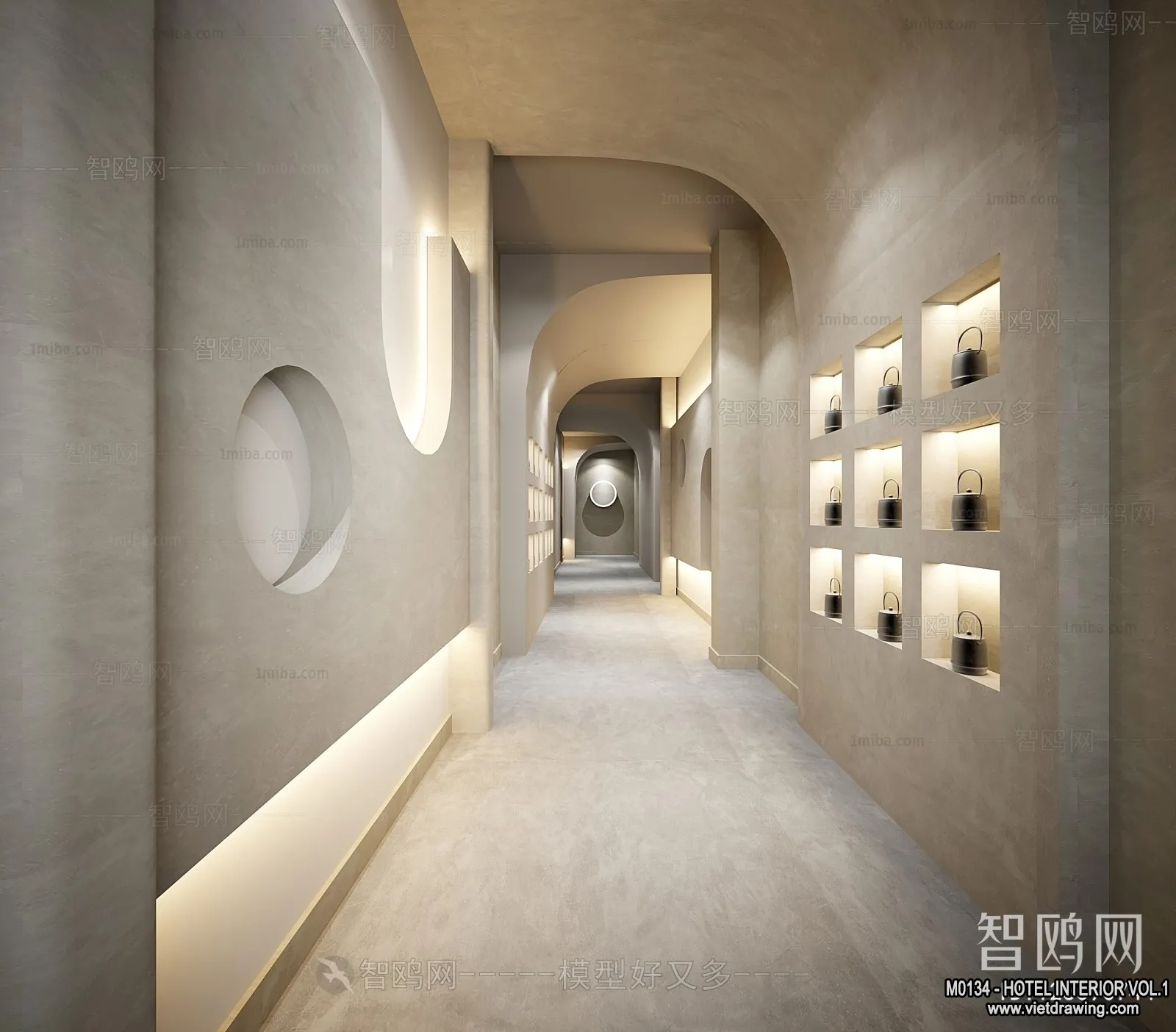 Hotel - Bedroom - 3D Interior Scene - 3D Models - 051