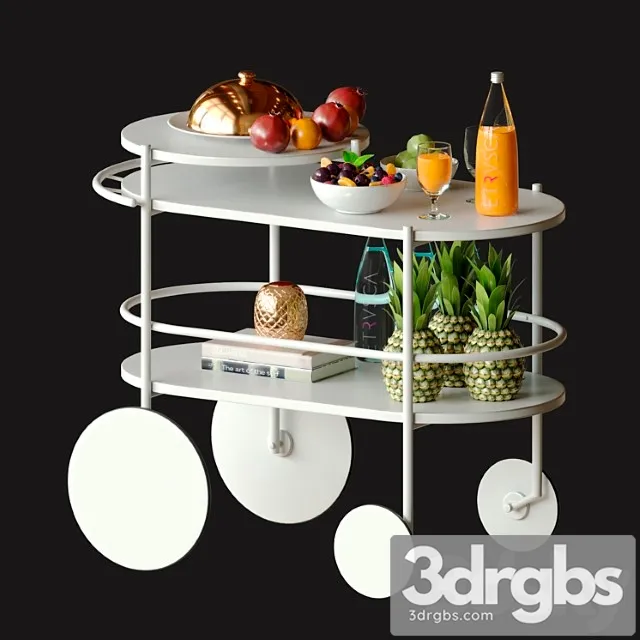 Hotel breakfast in bed 3D Model Free