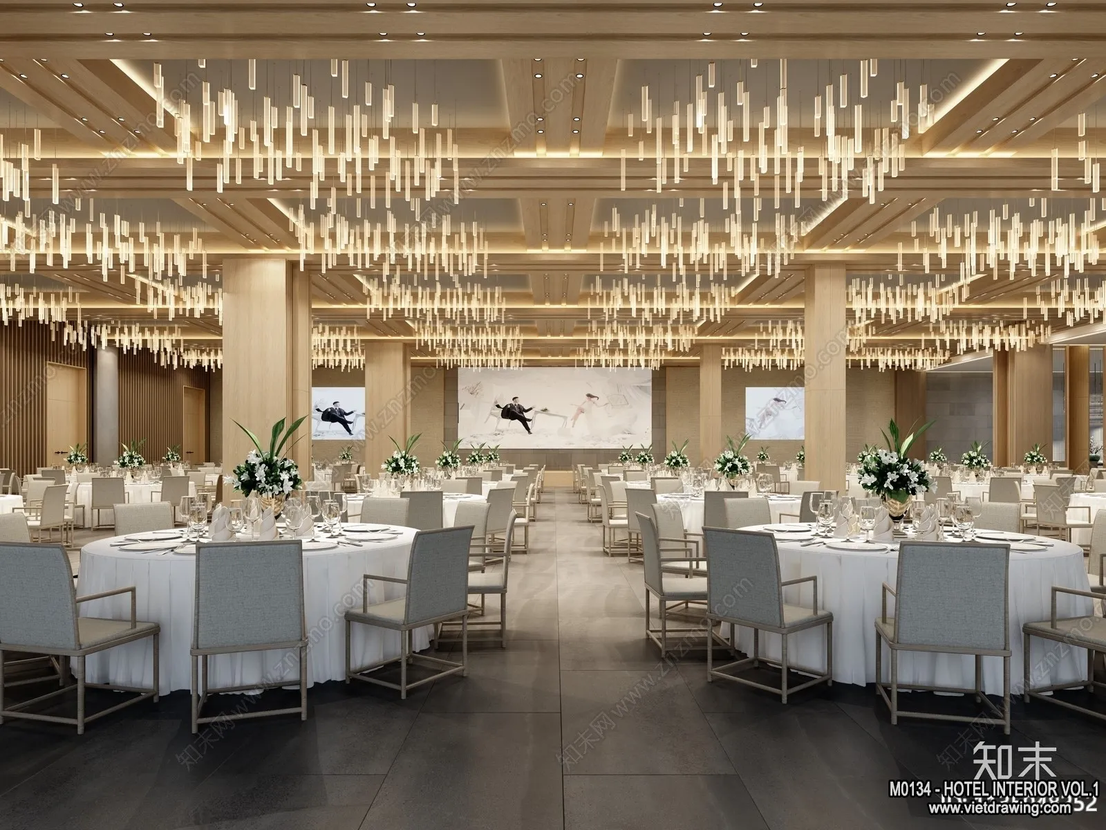 Hotel - Hall - 3D Interior Scene - 3D Models - 022