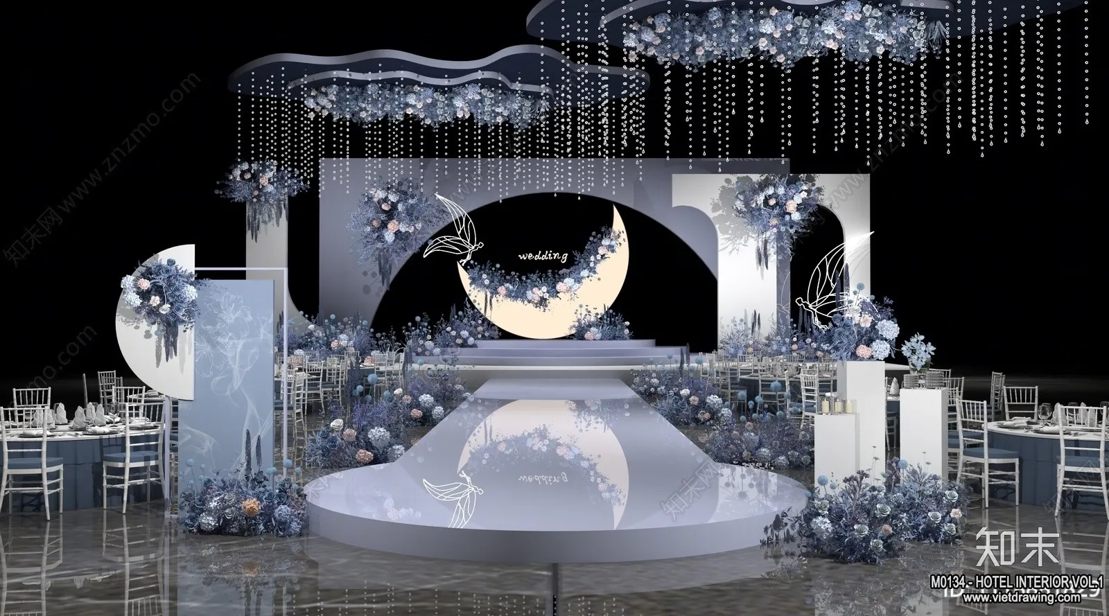 Hotel - Hall - 3D Interior Scene - 3D Models - 029