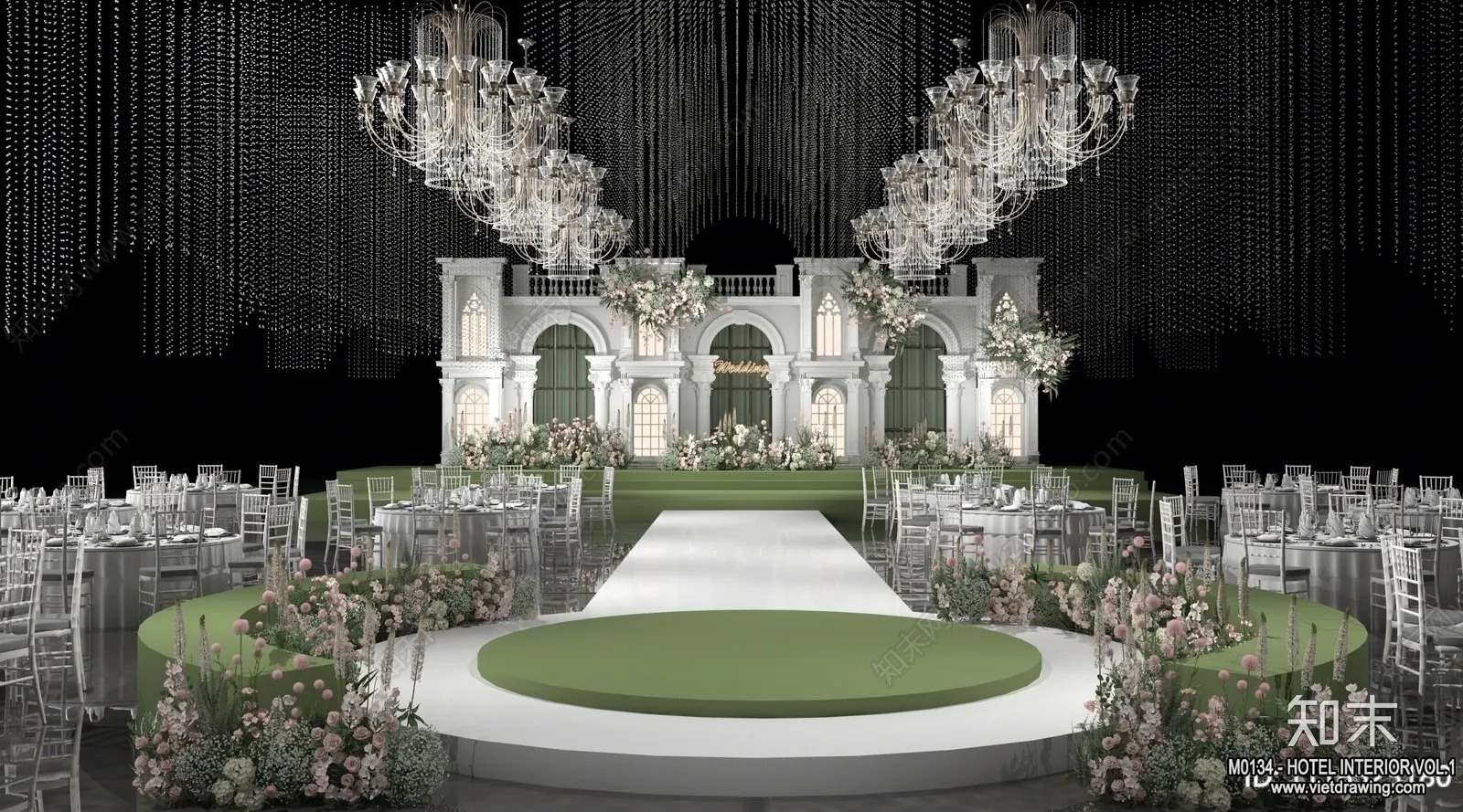 Hotel - Hall - 3D Interior Scene - 3D Models - 030