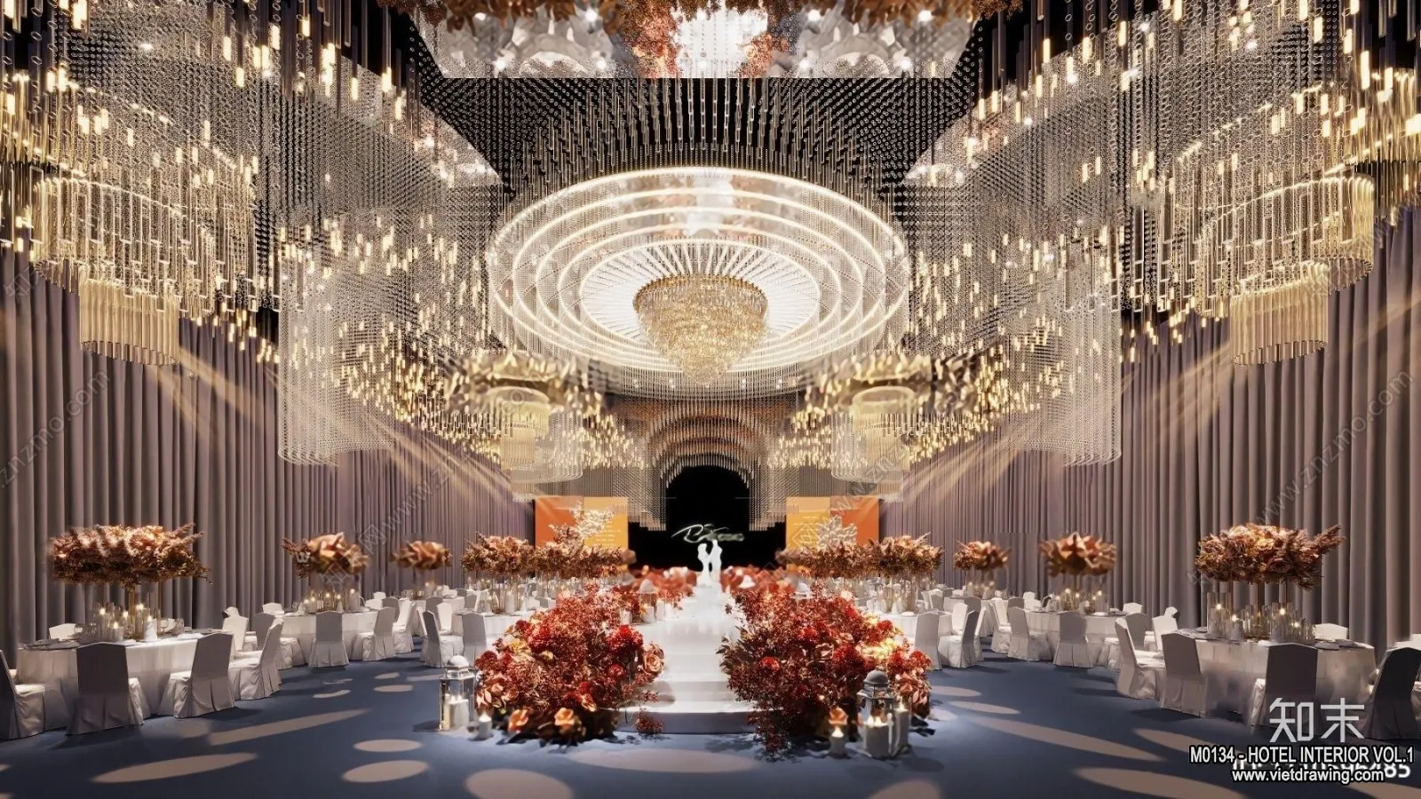 Hotel - Hall - 3D Interior Scene - 3D Models - 033