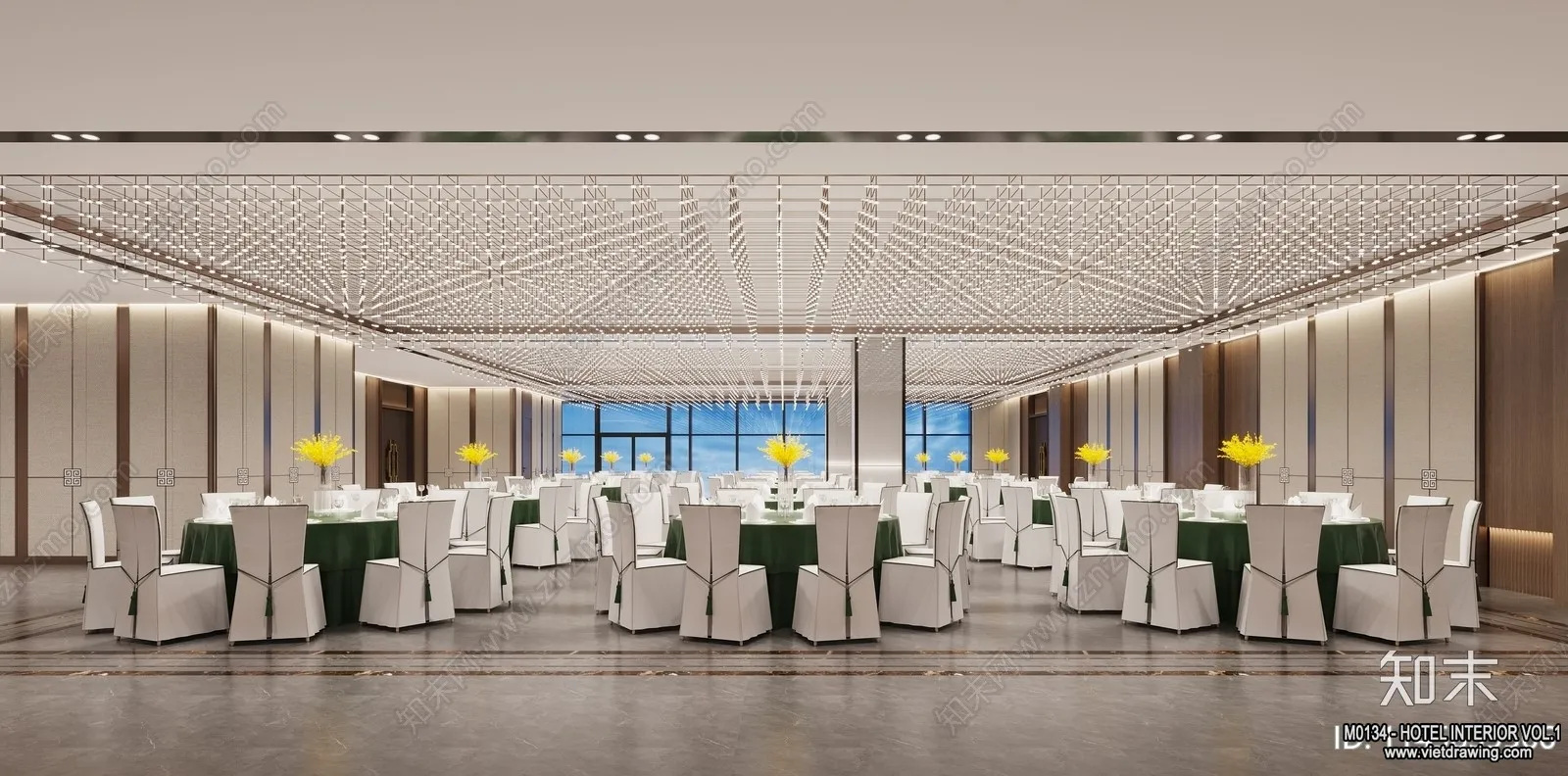 Hotel - Hall - 3D Interior Scene - 3D Models - 034