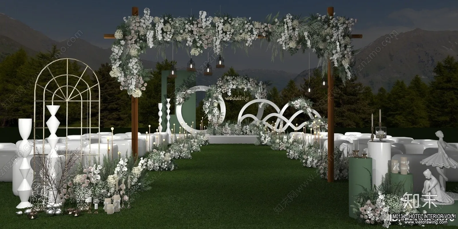 Hotel - Hall - 3D Interior Scene - 3D Models - 035