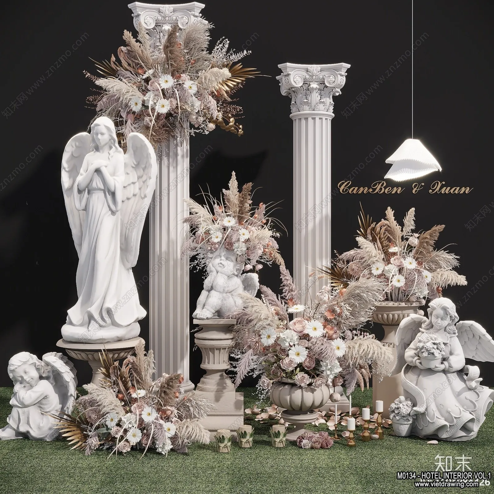 Hotel - Hall - 3D Interior Scene - 3D Models - 038