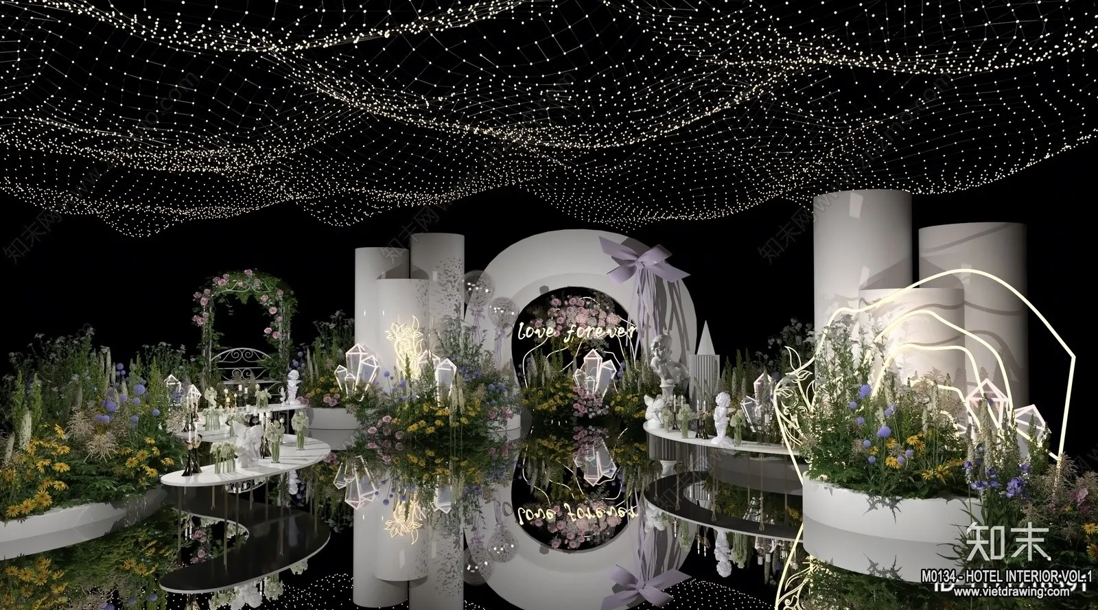 Hotel - Hall - 3D Interior Scene - 3D Models - 039