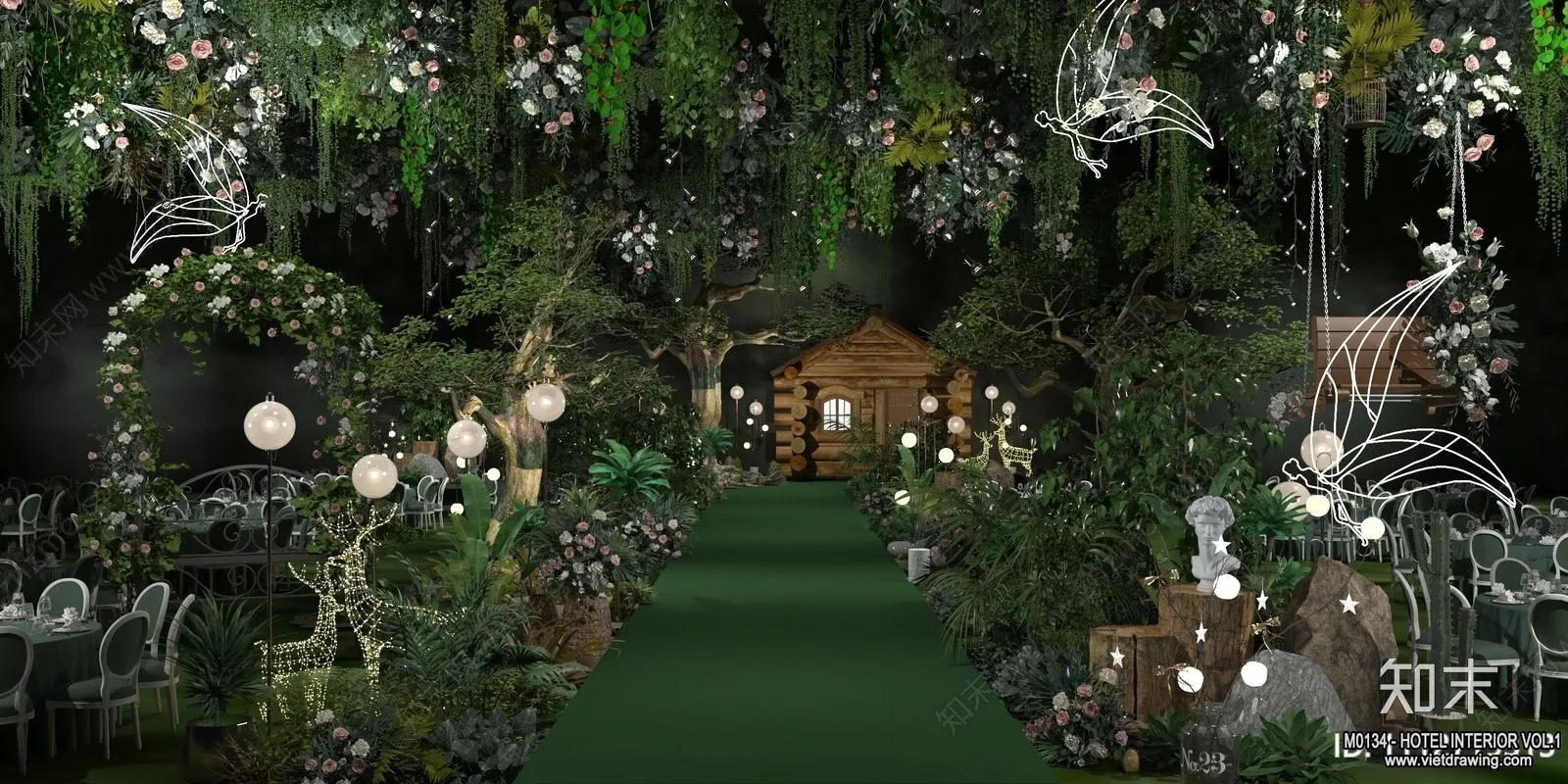 Hotel - Hall - 3D Interior Scene - 3D Models - 040