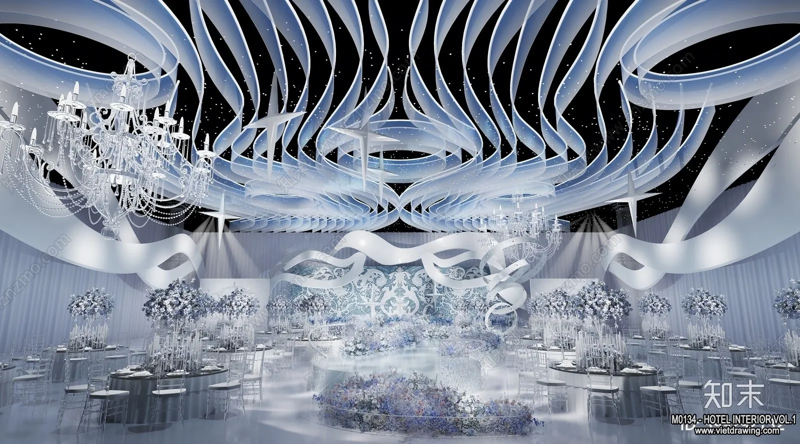 Hotel - Hall - 3D Interior Scene - 3D Models - 047