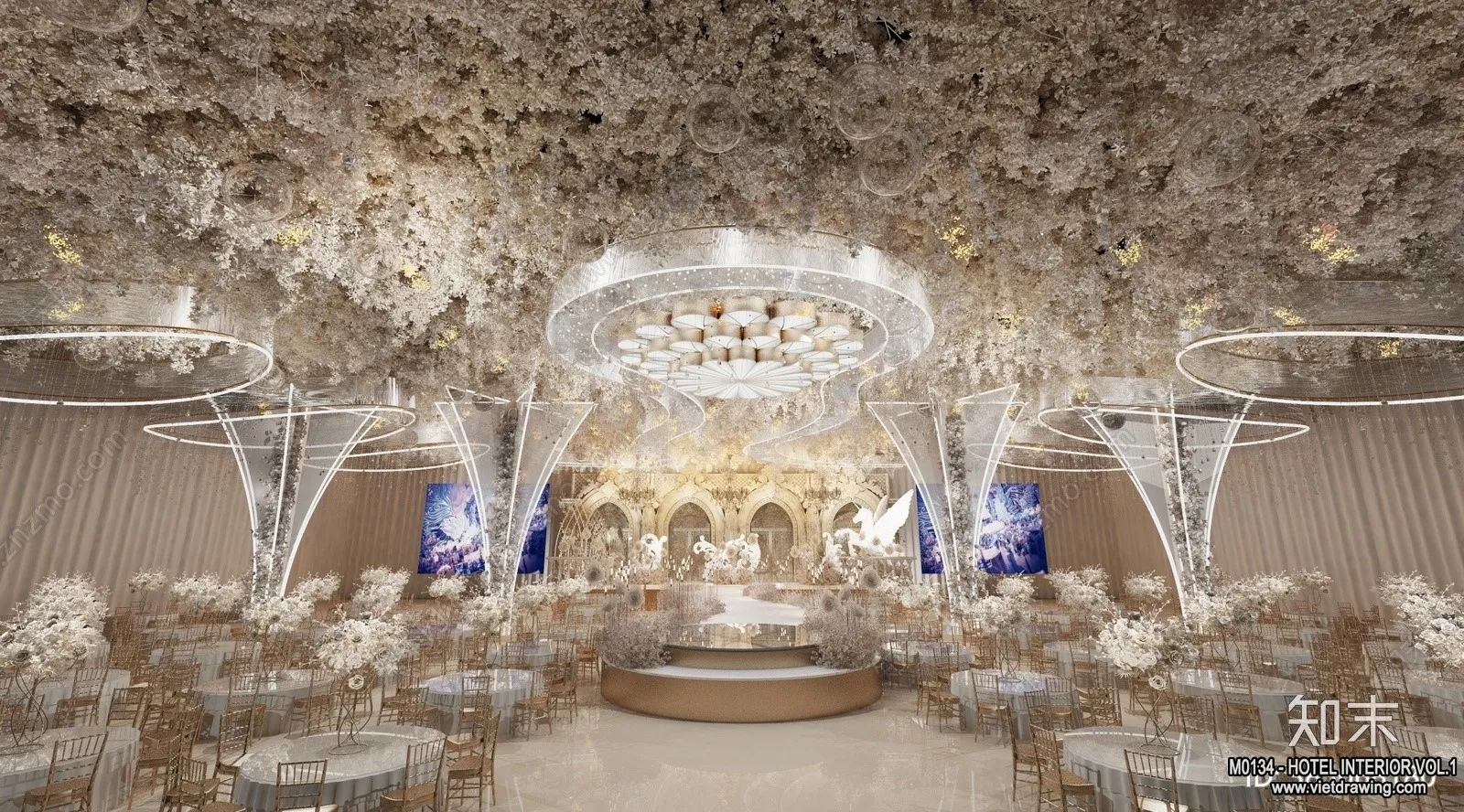 Hotel - Hall - 3D Interior Scene - 3D Models - 050