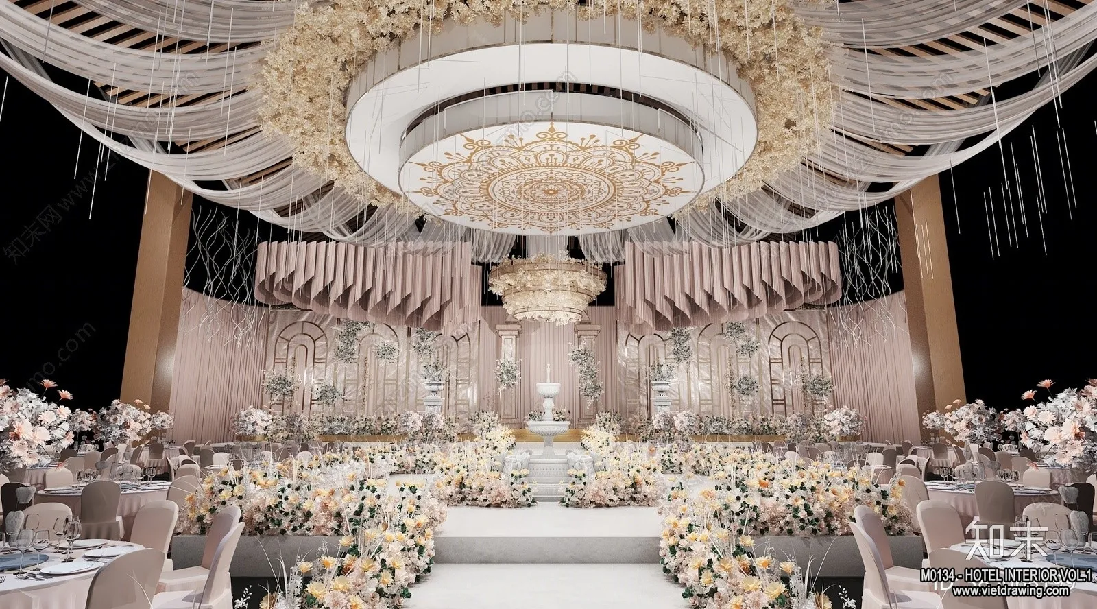 Hotel - Hall - 3D Interior Scene - 3D Models - 051