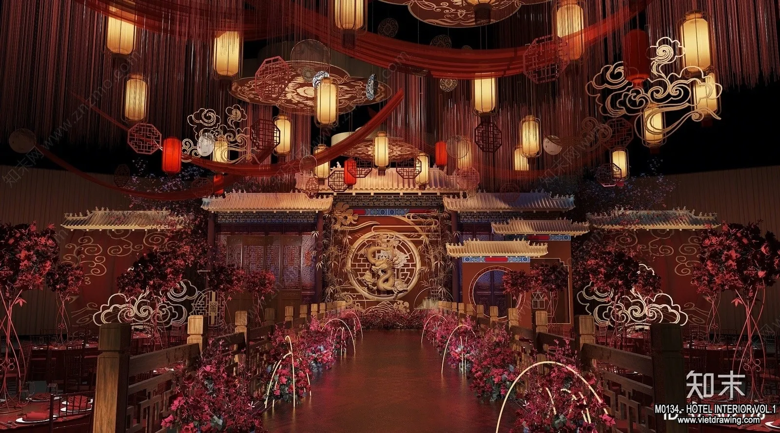 Hotel - Hall - 3D Interior Scene - 3D Models - 054