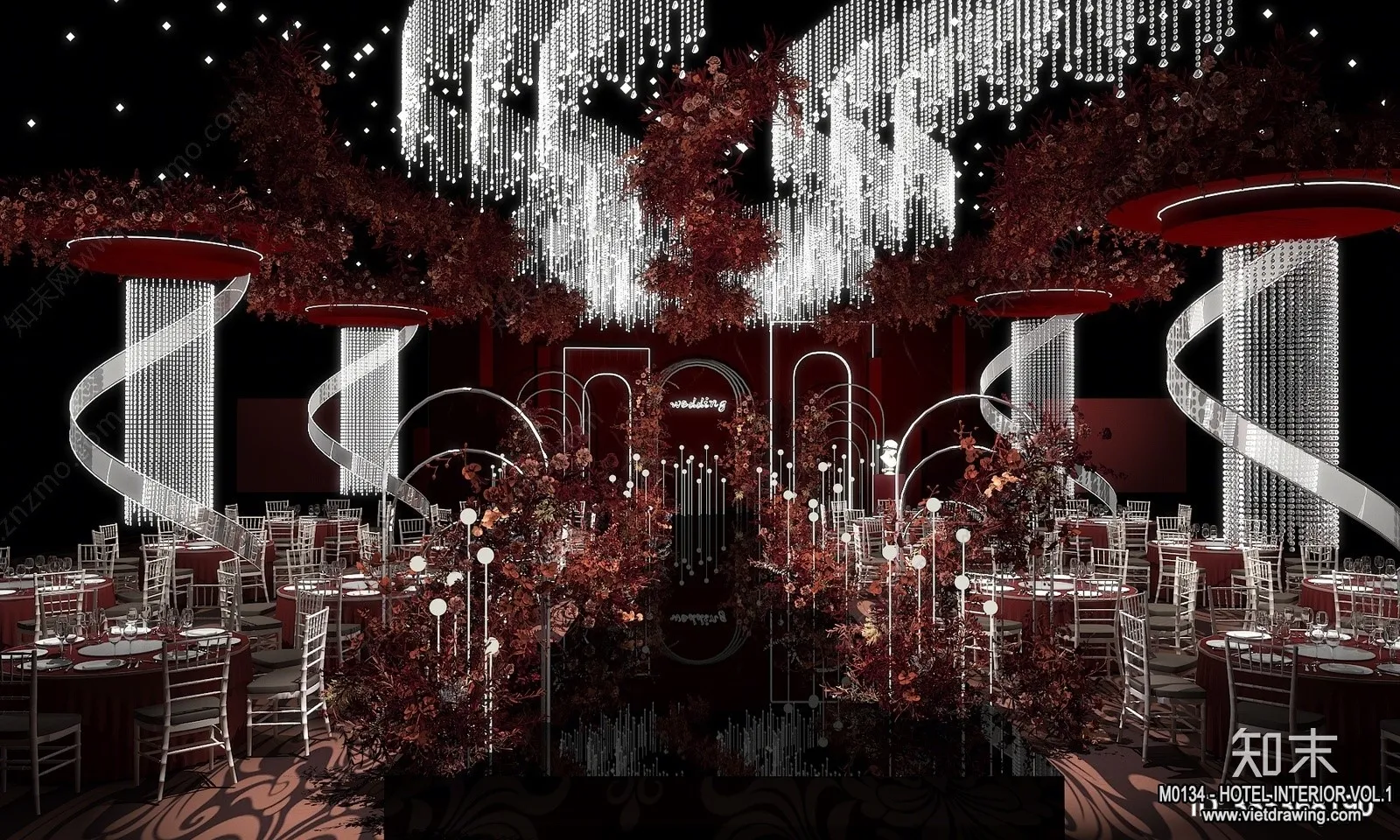 Hotel - Hall - 3D Interior Scene - 3D Models - 058