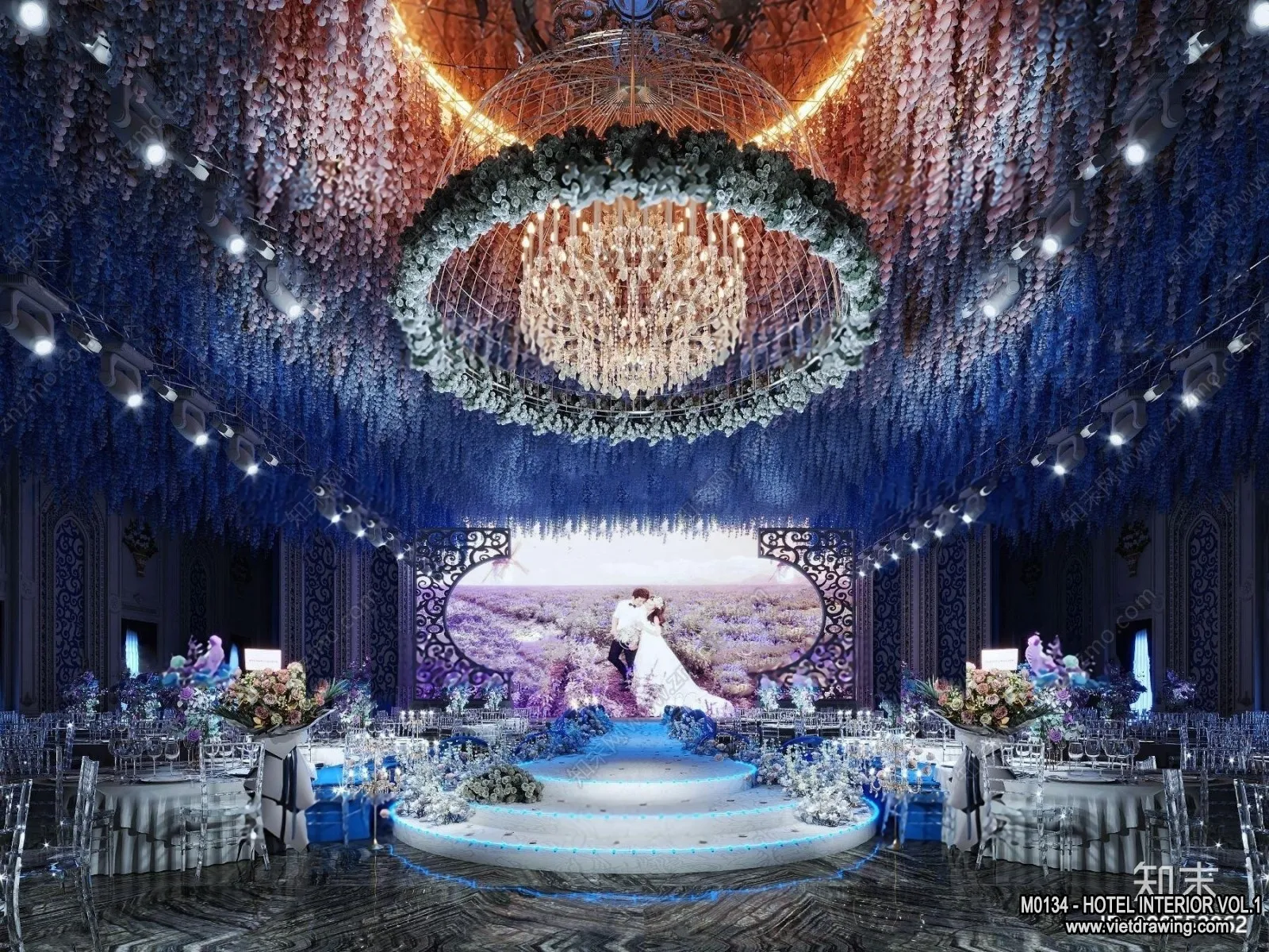 Hotel - Hall - 3D Interior Scene - 3D Models - 059