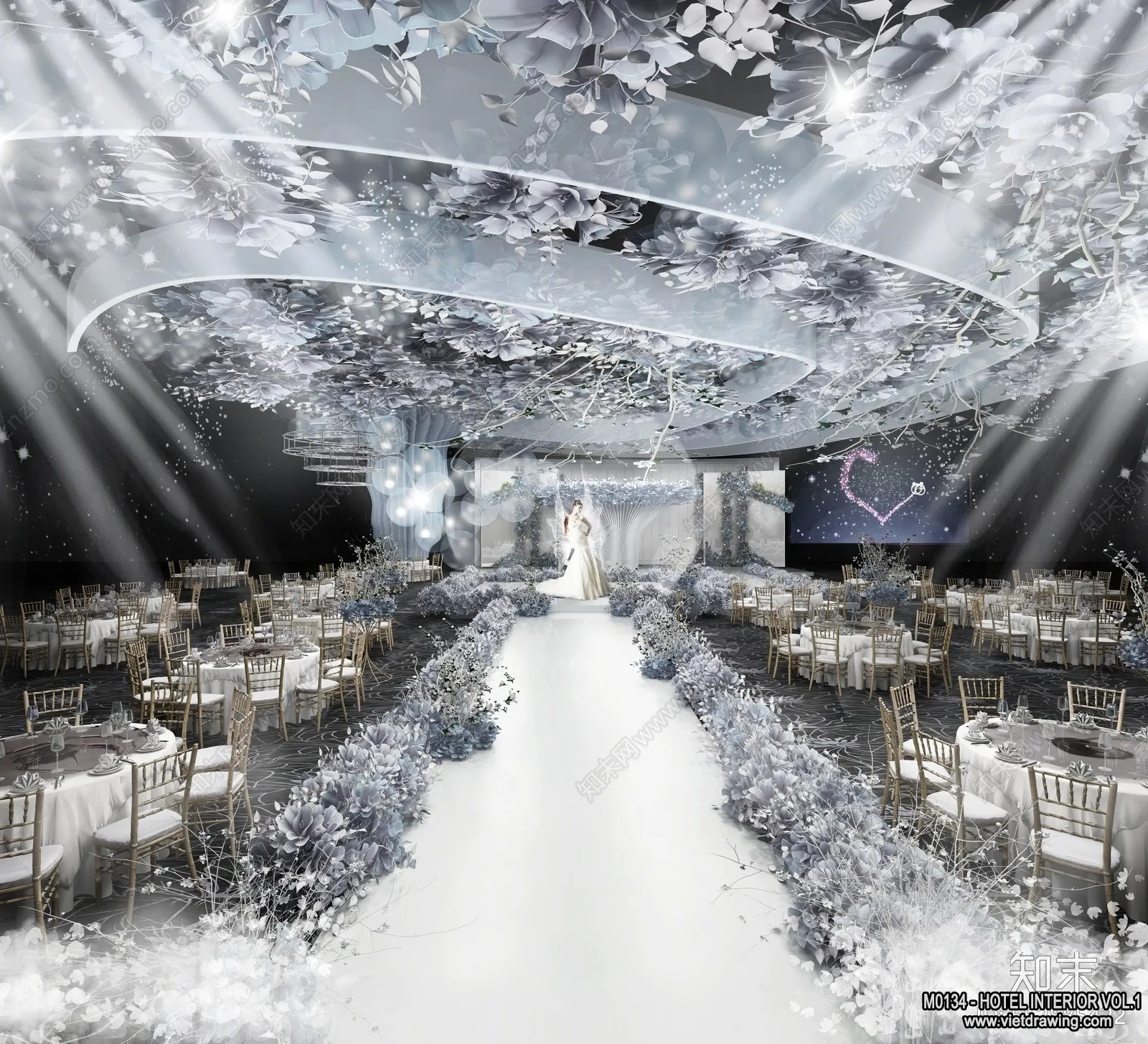 Hotel - Hall - 3D Interior Scene - 3D Models - 060