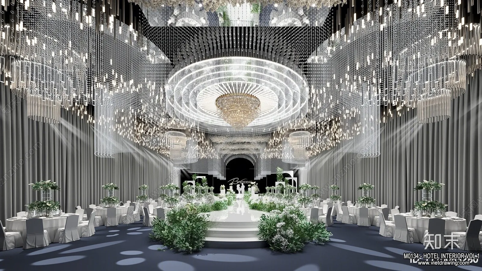 Hotel - Hall - 3D Interior Scene - 3D Models - 061