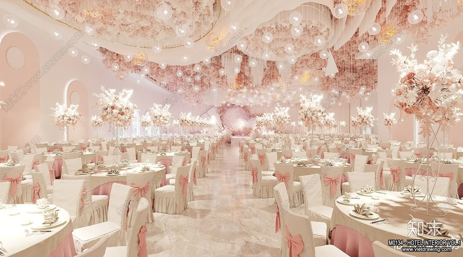 Hotel - Hall - 3D Interior Scene - 3D Models - 062