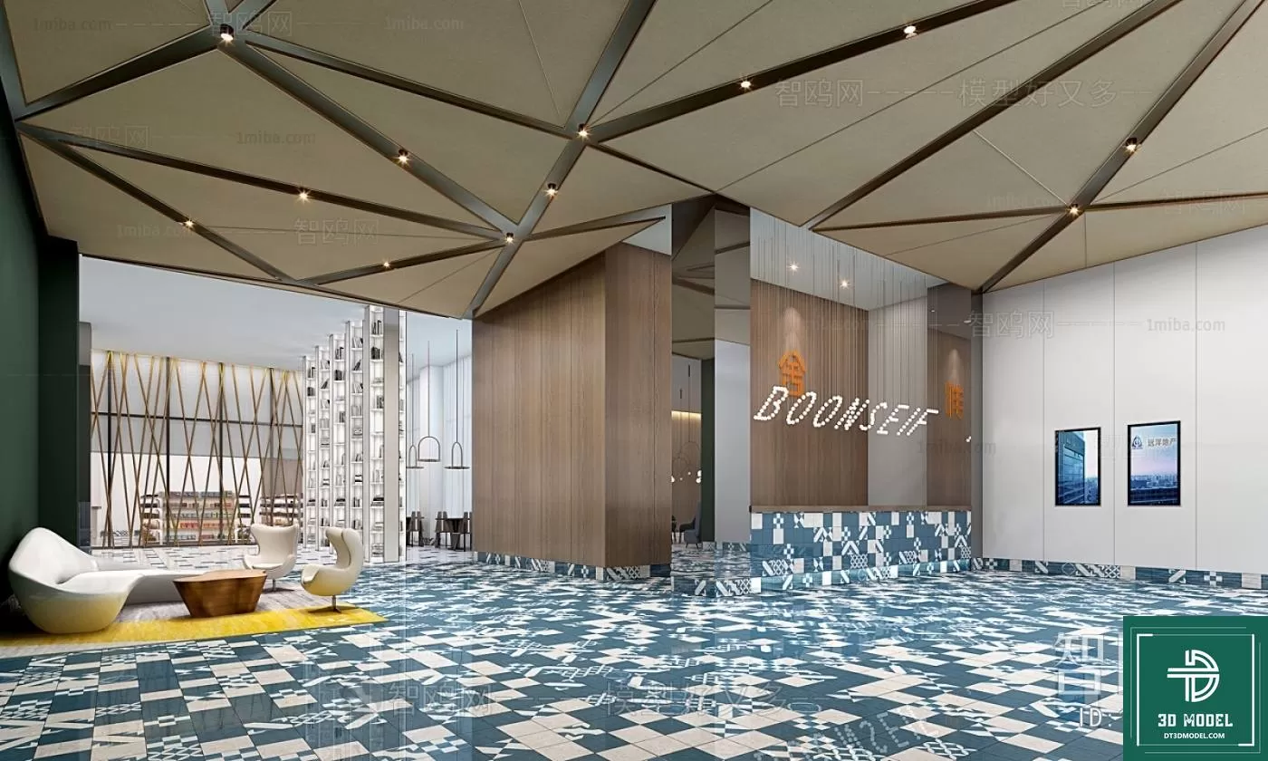 HOTEL LOBBY – 3D SCENES – 3D MODELS – 137