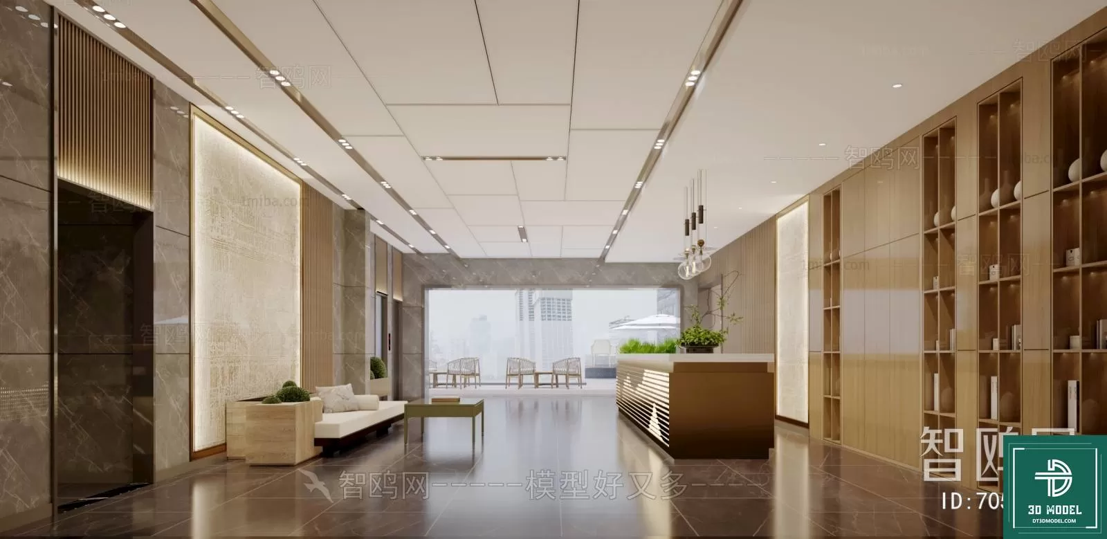 HOTEL LOBBY – 3D SCENES – 3D MODELS – 138