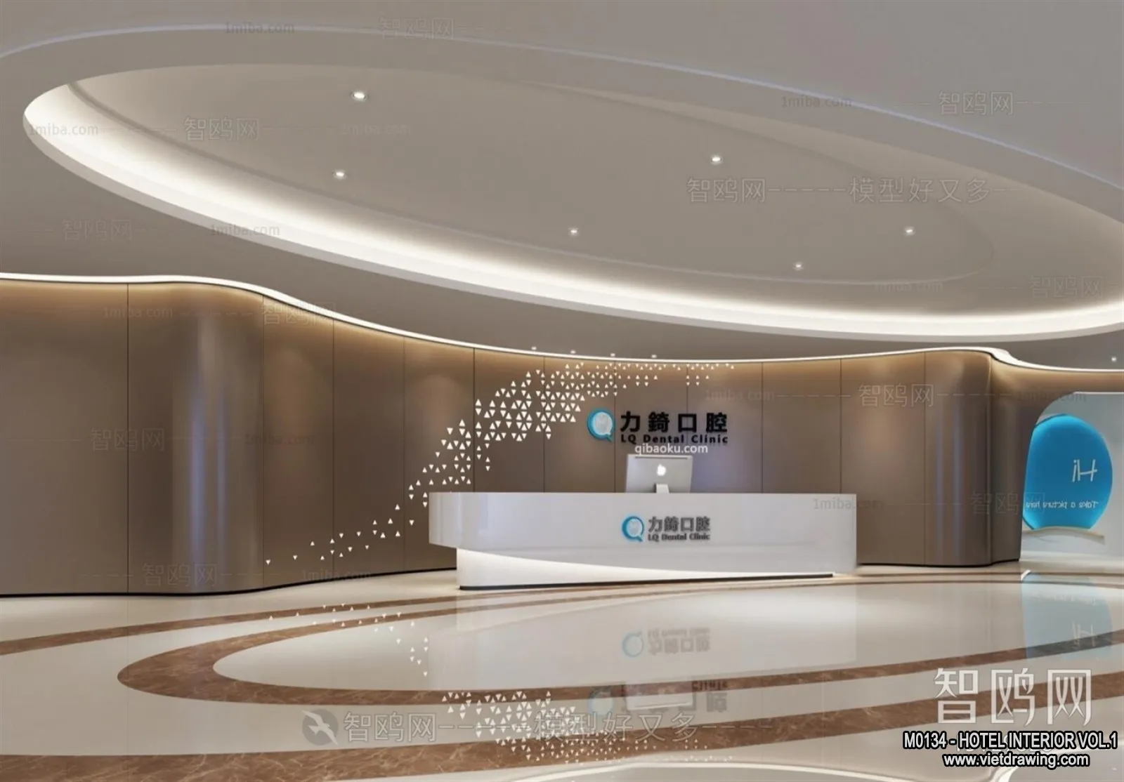 Hotel - Reception - 3D Interior Scene - 3D Models - 395