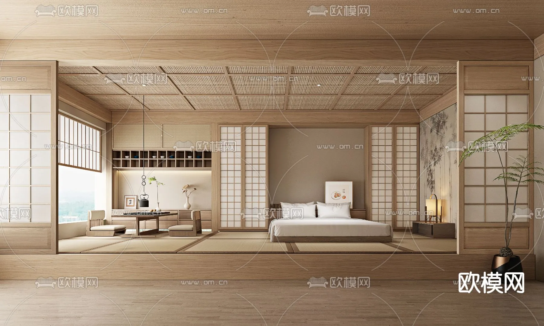 Hotel Room - Bedroom For Hotel 3D Models - 004