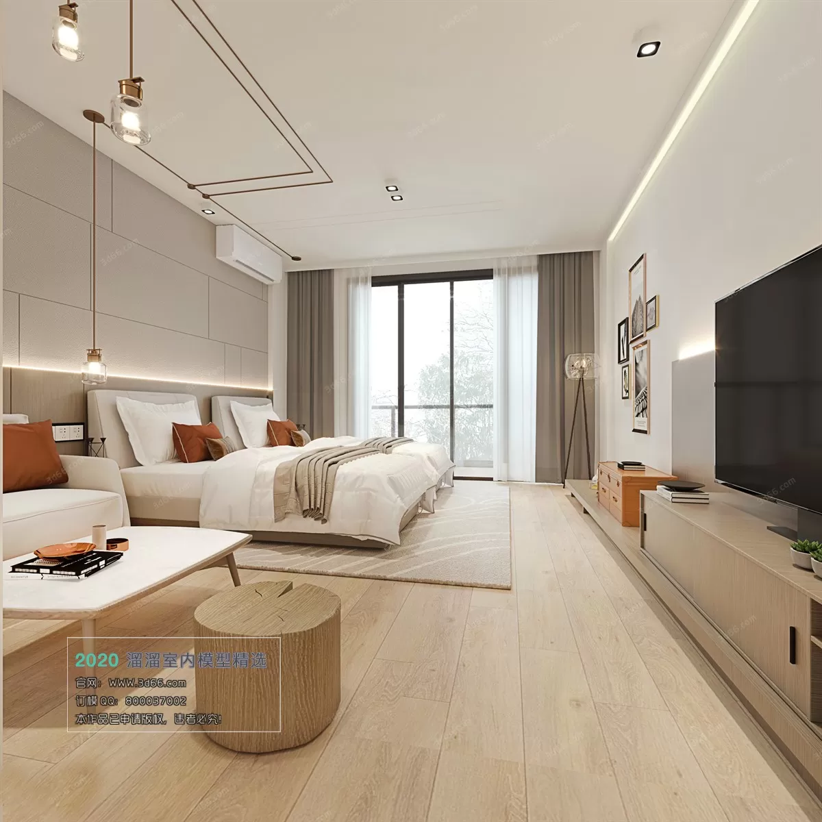 HOTEL SUITE 3D MODEL - 3D MODELS - 3DSKY FREE MODELS