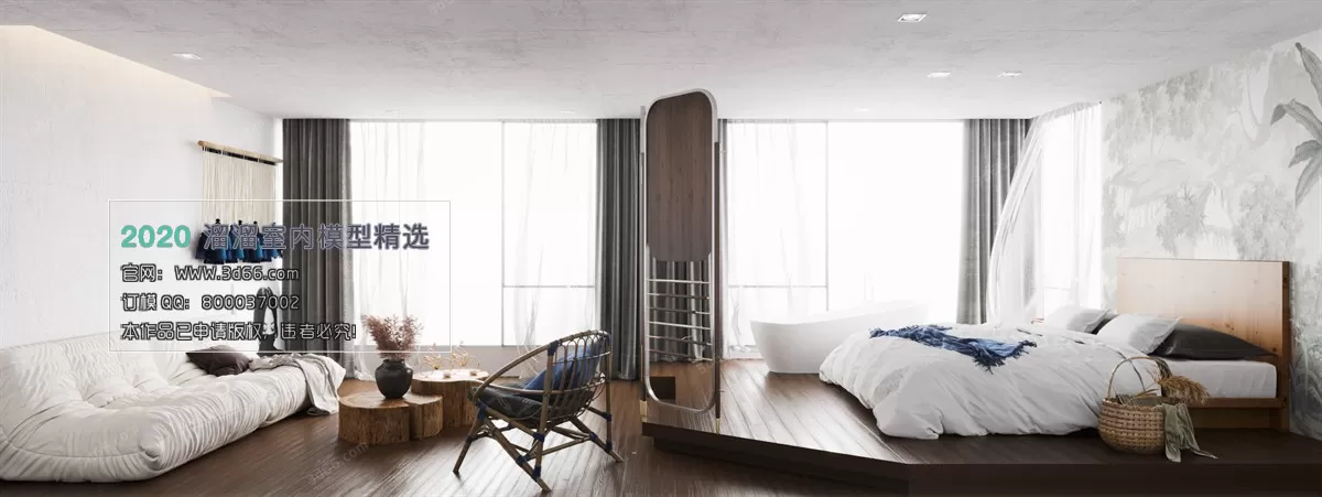 HOTEL SUITE 3D MODEL - 3D MODELS - 3DSKY FREE MODELS