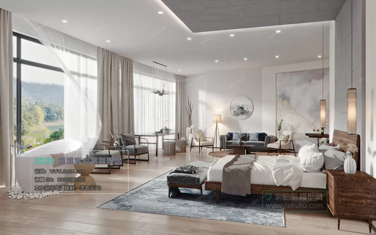 HOTEL SUITE 3D MODEL - 3D MODELS - 3DSKY FREE MODELS