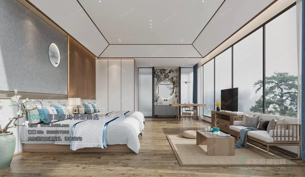 HOTEL SUITE 3D MODEL - 3D MODELS - 3DSKY FREE MODELS