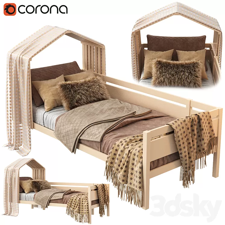 House bed Nest 3D Model Free