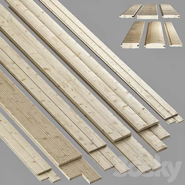 house block lining 3D Model