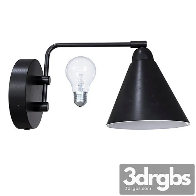 House Doctor Vaeglampe Sort Hvid Lille 4 3D Model Free